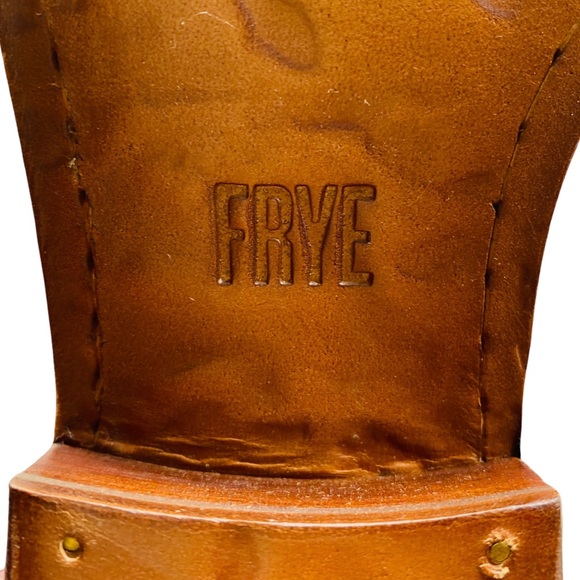 NEW Frye Carson Leather Pull On Heeled Tall Riding Boot in Crimson Red Size 6 - Picture 10 of 12
